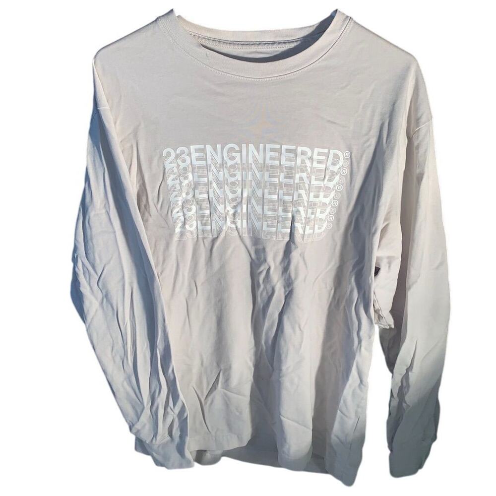 Jordan Men's Long Sleeve T-Shirt M Gray Crew Neck Sports Casual